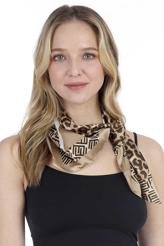 Fashion Leopard Pattern Print Neck Scarf - Deals Kiosk