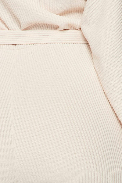 Off Shoulder Waist Tie Long Sleeve Jumpsuit - Deals Kiosk