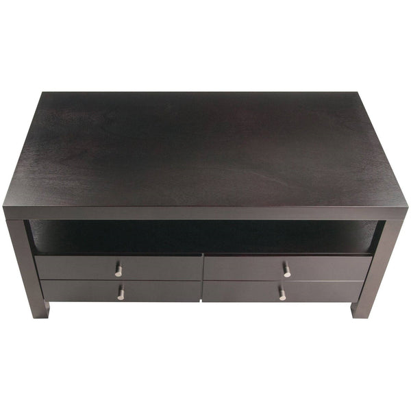 Modern Espresso 2 Drawer Coffee Table - Deals Kiosk