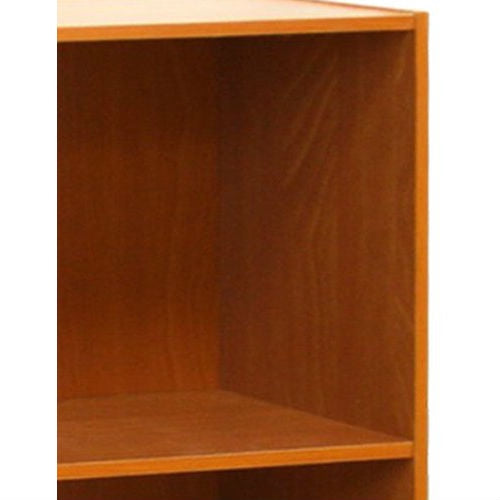 Modern 3-Shelf Bookcase in Light Cherry Wood Finish - Deals Kiosk