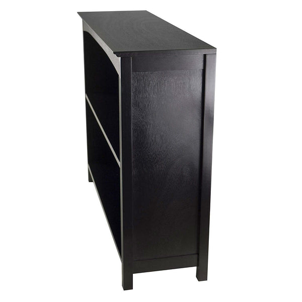 Espresso Sturdy 3 Tier Bookcase Shelf Dresser - Deals Kiosk