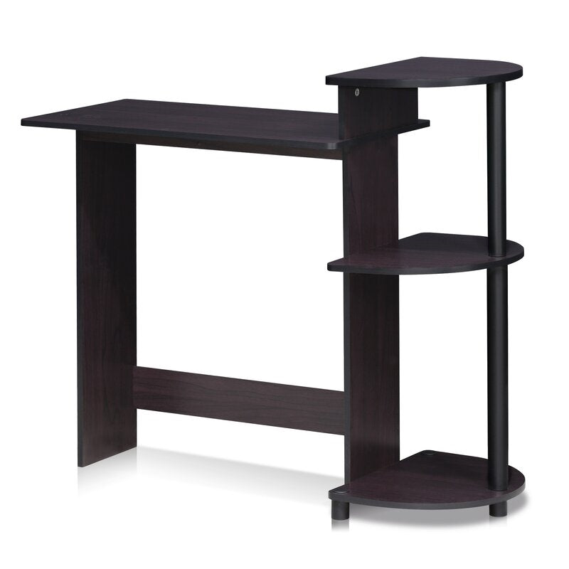 Contemporary Home Office Computer Desk in Black Finish - Deals Kiosk