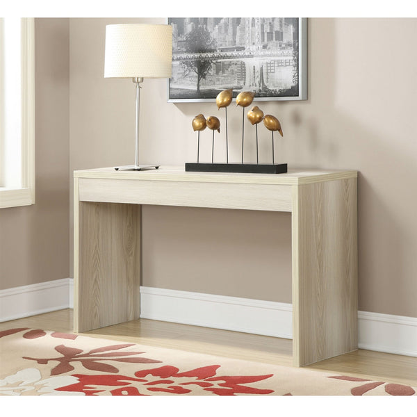 Contemporary Sofa Table Console Table in Weathered White Wood Finish - Deals Kiosk