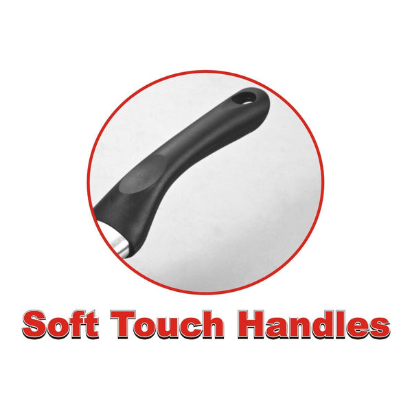 15-Piece Non-Stick Kitchen Cookware Set in Black - Deals Kiosk