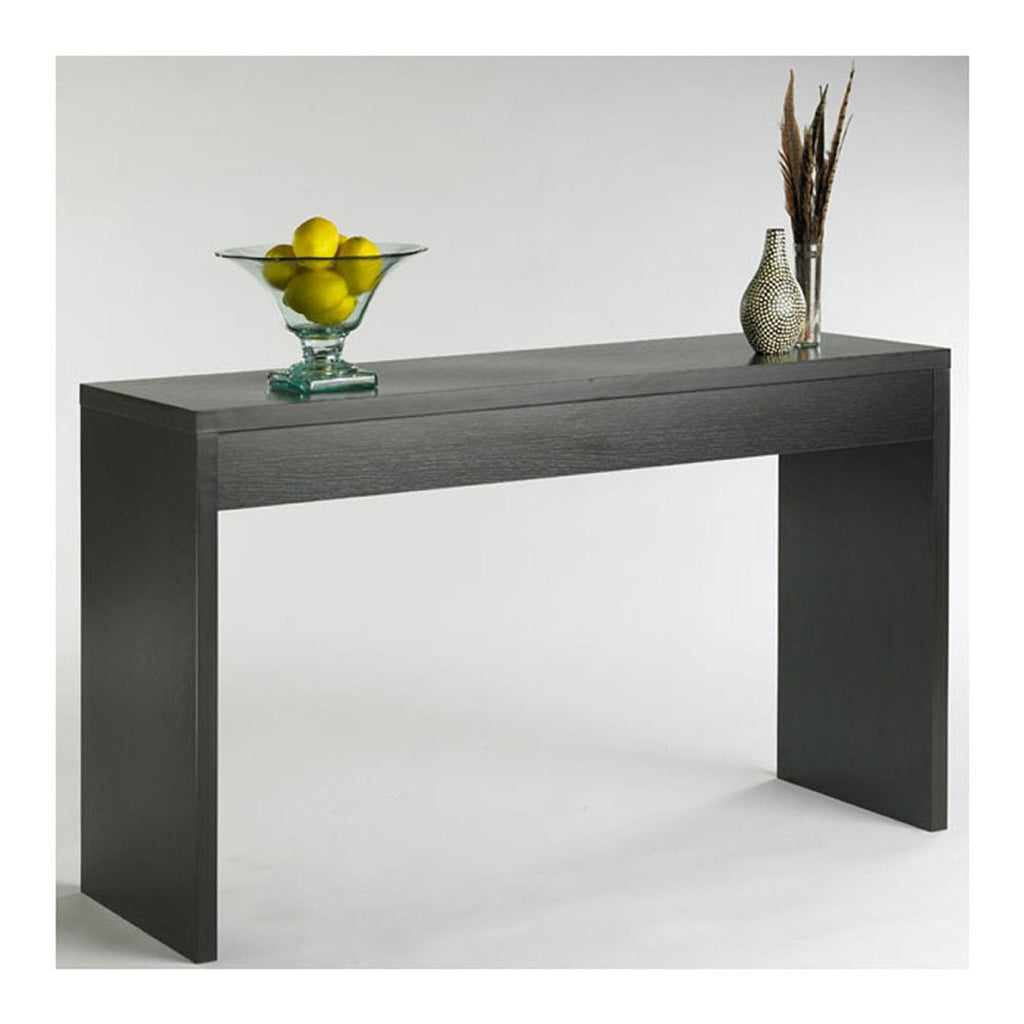 Contemporary Living Room Console Wall / Sofa Table in Espresso - Deals Kiosk
