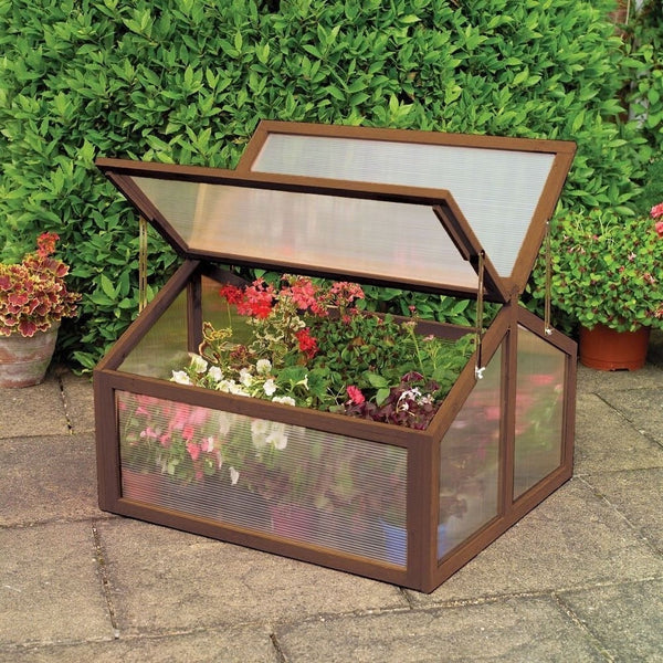 Farmhouse Double Box Wooden Small Portable Garden Greenhouse - Deals Kiosk