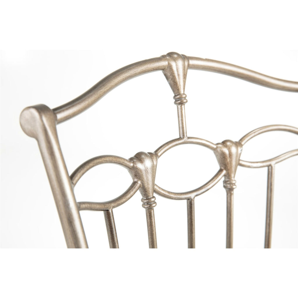 Bronze Metal Finish 30-inch Bar Stool with White Upholstered Swivel Seat - Deals Kiosk