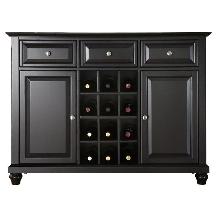 Contemporary Dining Room Sideboard Buffet Cabinet in Black - Deals Kiosk