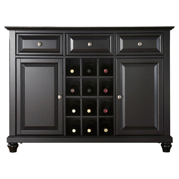 Contemporary Dining Room Sideboard Buffet Cabinet in Black - Deals Kiosk