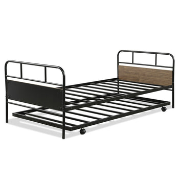 Farmhouse Twin Platform Daybed Guest with Trundle Frame Set - Deals Kiosk