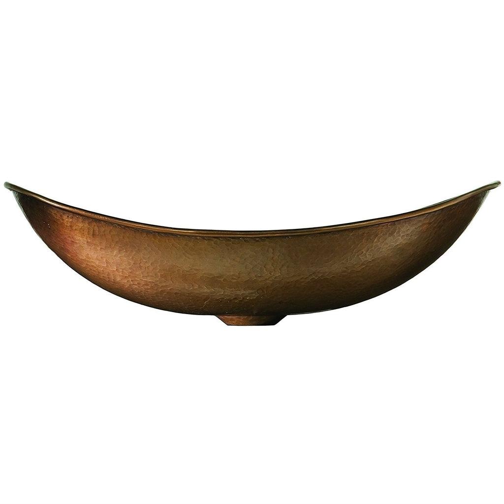 Hammered Copper Bath Vessel Sink Oval 19 x 14 inch - Deals Kiosk