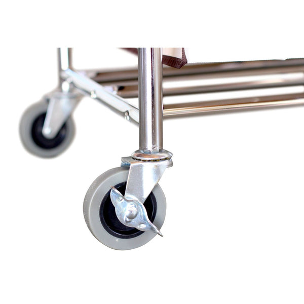 Heavy Duty Laundry Cart with 3 Cream Tan Hamper Bags and Lockable Wheels - Deals Kiosk