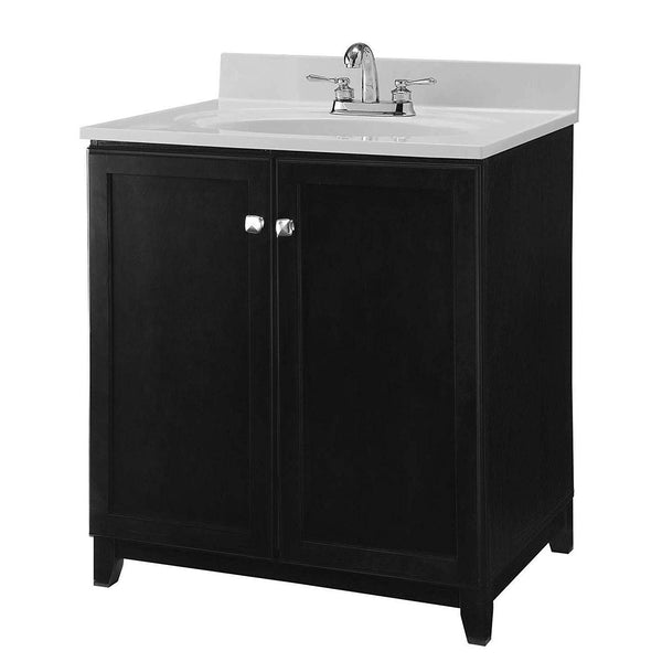 Espresso Bathroom Vanity Cabinet 30 x 21 inch - Top Sold Separately - Deals Kiosk