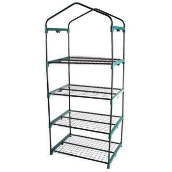 Durable 4-Tier Plant Stand Greenhouse with Zippered PVC Cover - Deals Kiosk