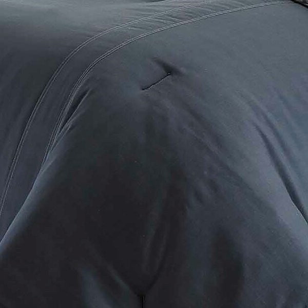 King size 100% Cotton Reverse Plaid Gray/White Comforter Set - Deals Kiosk