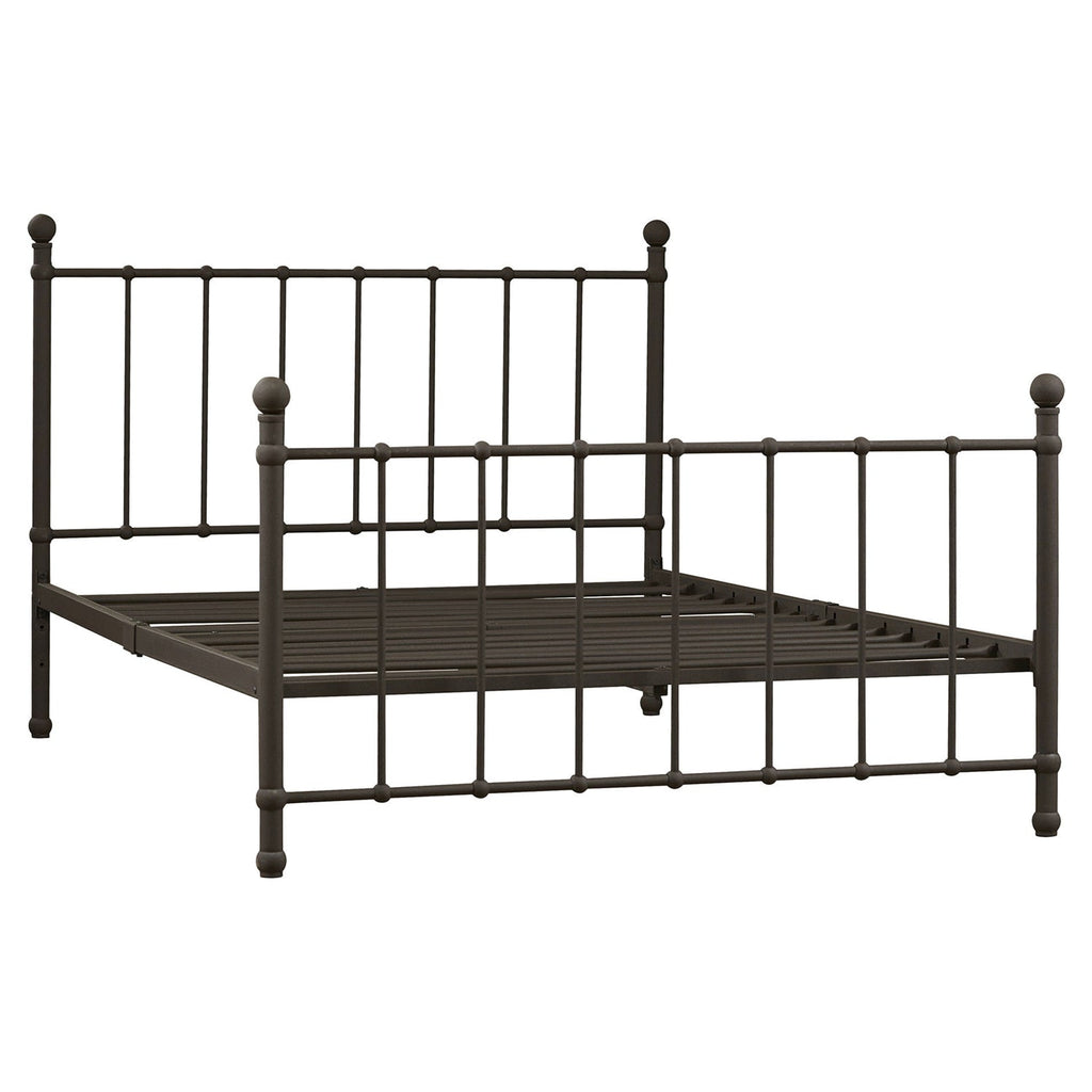Full size Bronze Metal Platform Bed Frame with Headboard and Footboard - Deals Kiosk