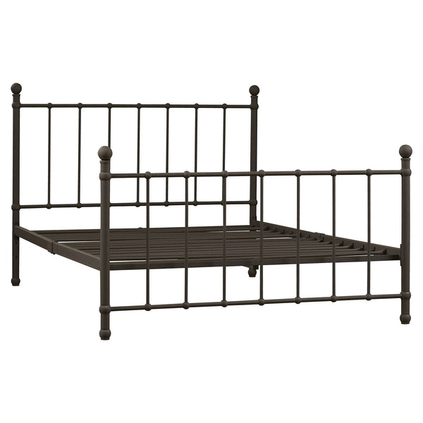 Full size Bronze Metal Platform Bed Frame with Headboard and Footboard - Deals Kiosk