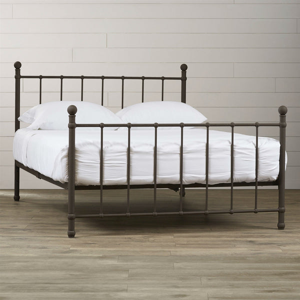 Full size Bronze Metal Platform Bed Frame with Headboard and Footboard - Deals Kiosk