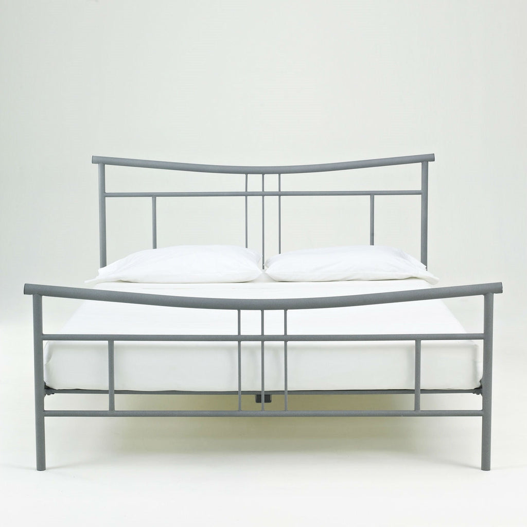 Full size Modern Metal Platform Bed Frame with Headboard and Footboard - Deals Kiosk