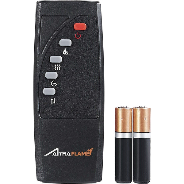 50-inch TV Stand in Medium Brown Wood with 1,500 Watt Electric Fireplace - Deals Kiosk