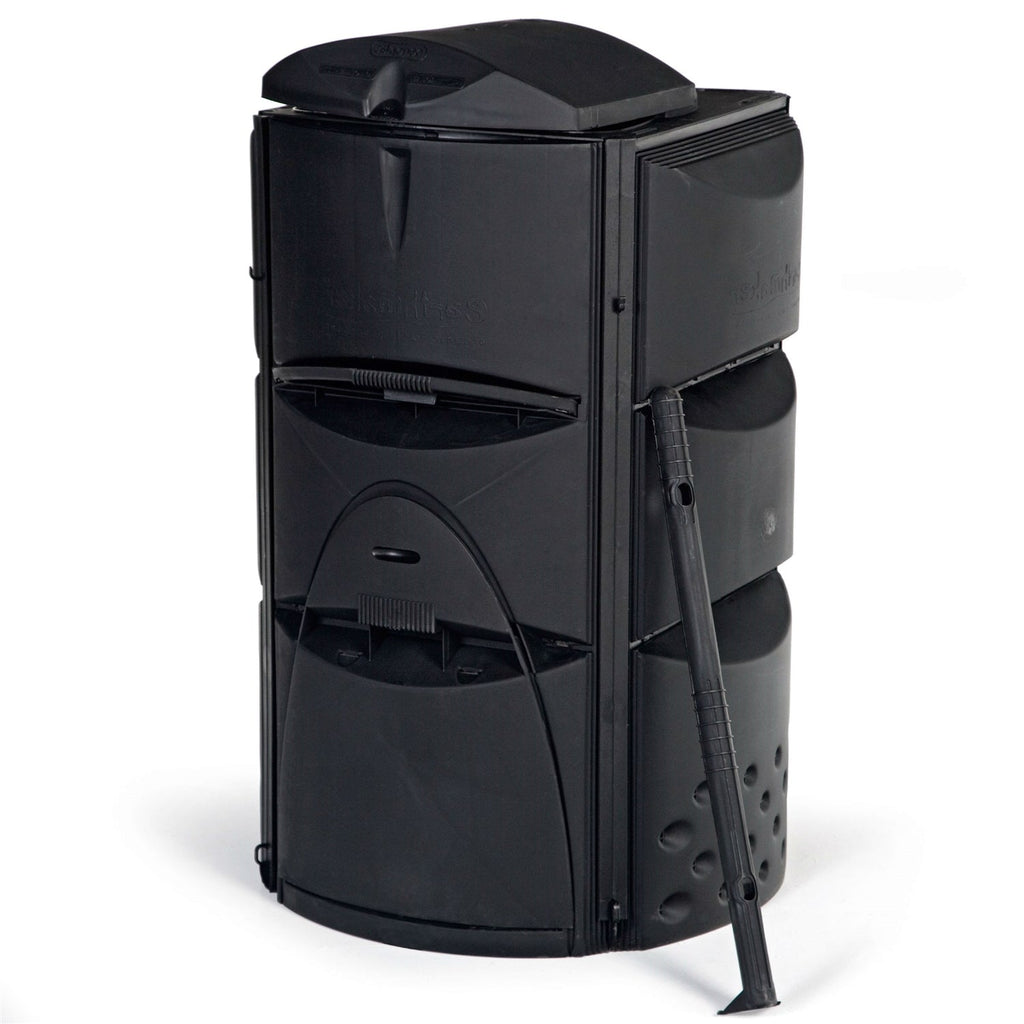 Heavy Duty 16.4 cubic ft. Soil-maker Compost Bin with 3 Chamber Composter Design - Deals Kiosk