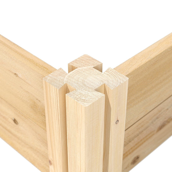 4 ft x 8 ft Cedar Wood 2 Tier Raised Garden Bed - Made in USA - Deals Kiosk