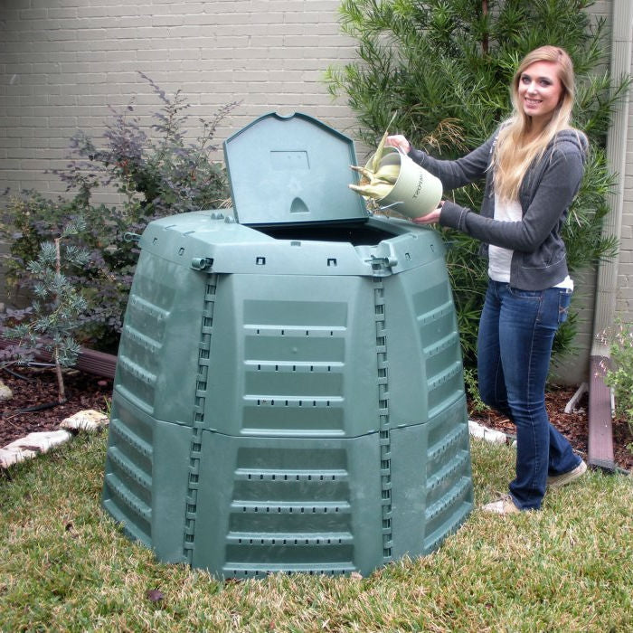 Green Recycled Plastic 267 Gallon Compost Bin for Home Composting - Deals Kiosk