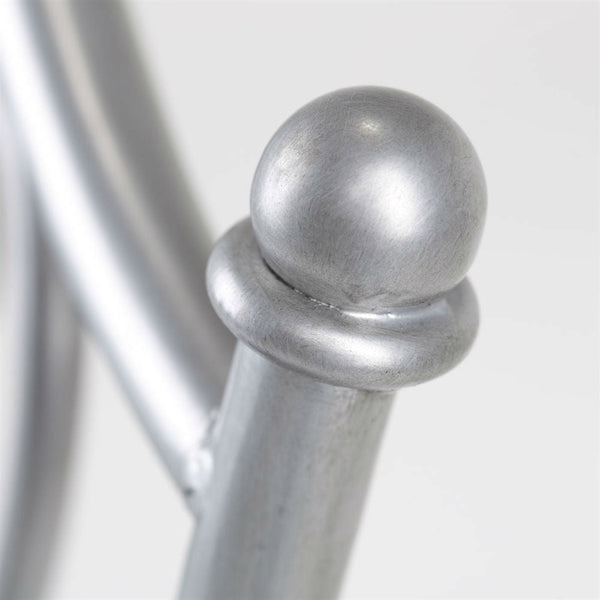 Brushed Silver Metal 30-inch Barstool with Black Microfiber Swivel Seat - Deals Kiosk