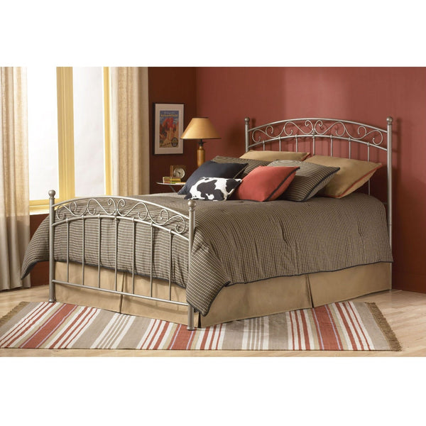 Full size Metal Bed with Gentle Arch Headboard and Footboard - Deals Kiosk