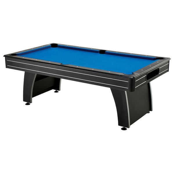 7 Ft Blue Top Pool Table with 2 Cues and Billiard Balls - Deals Kiosk