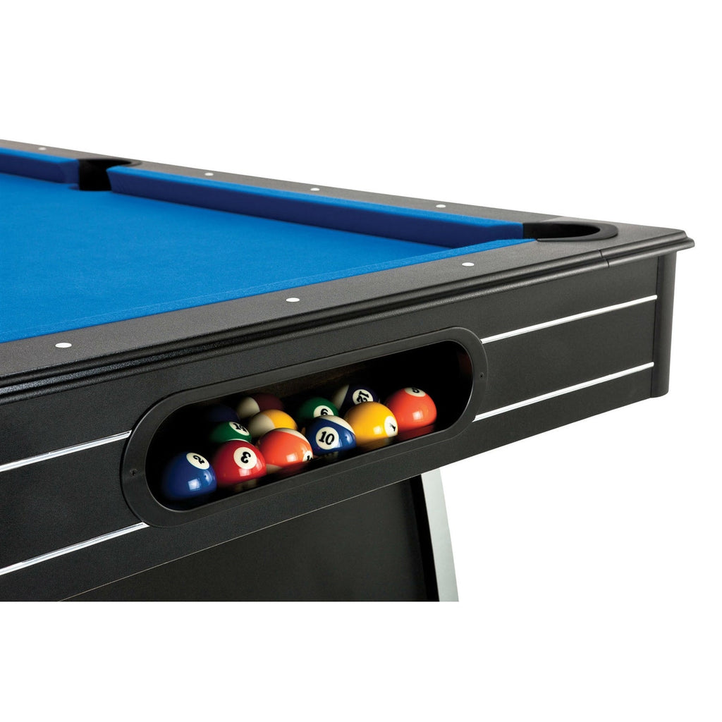 7 Ft Blue Top Pool Table with 2 Cues and Billiard Balls - Deals Kiosk