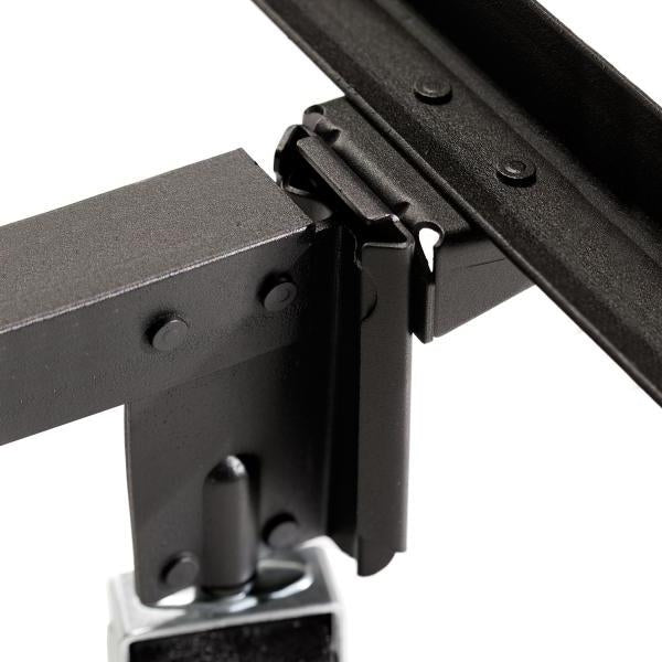 Full size Heavy Duty Metal Bed Frame with Wheels and Headboard Brackets - Deals Kiosk