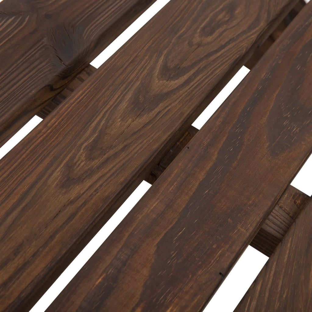 FarmHome Rustic Fir Wood Wheel Outdoor Garden Bench - Deals Kiosk