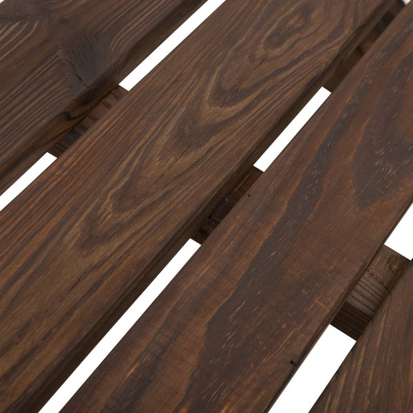 FarmHome Rustic Fir Wood Wheel Outdoor Garden Bench - Deals Kiosk