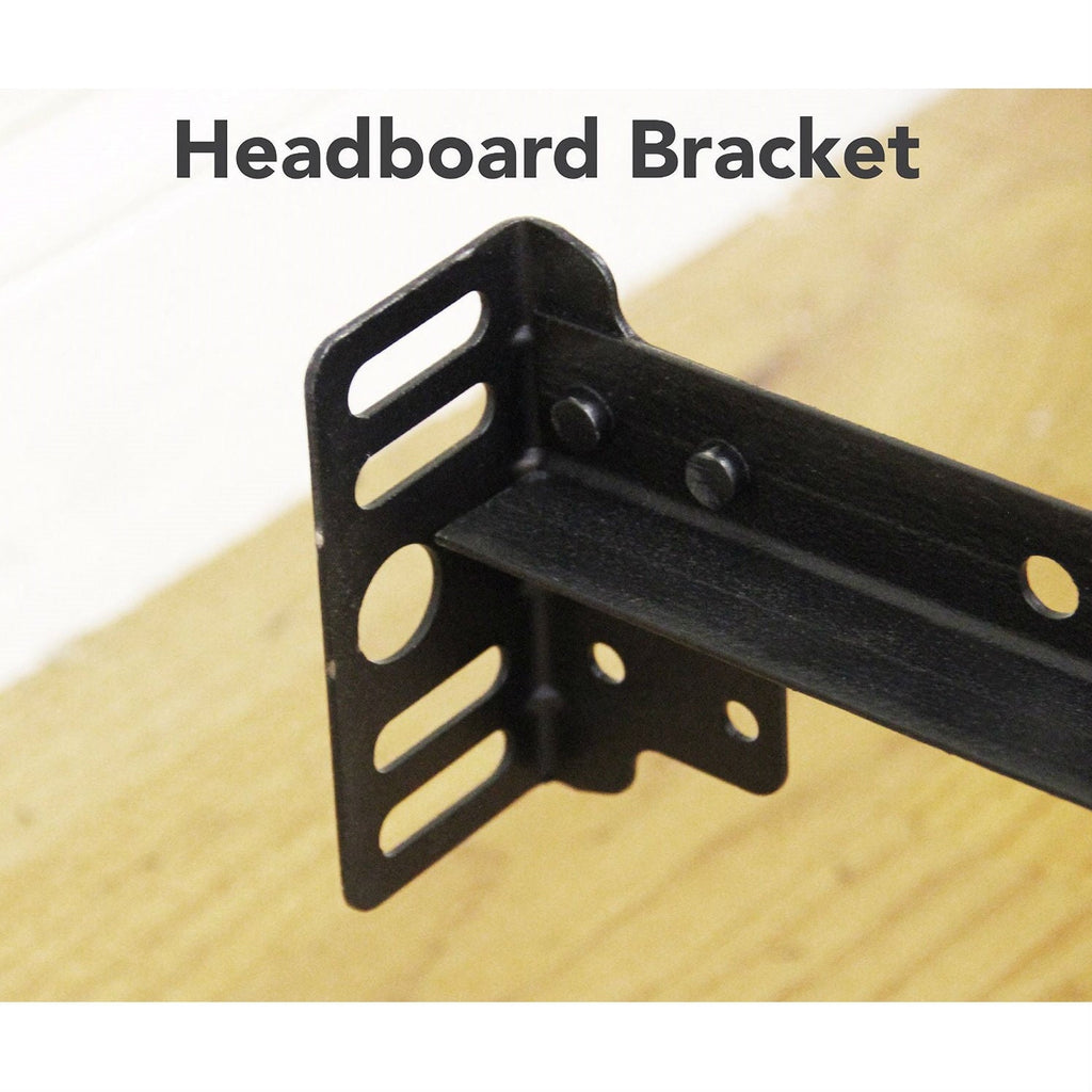 Full size Sturdy Metal Bed Frame with 7-Legs Locking Casters and Headboard Brackets - Deals Kiosk