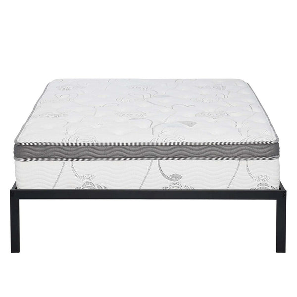 Full size Heavy Duty Metal Platform Bed Frame with Wood Slats - Deals Kiosk