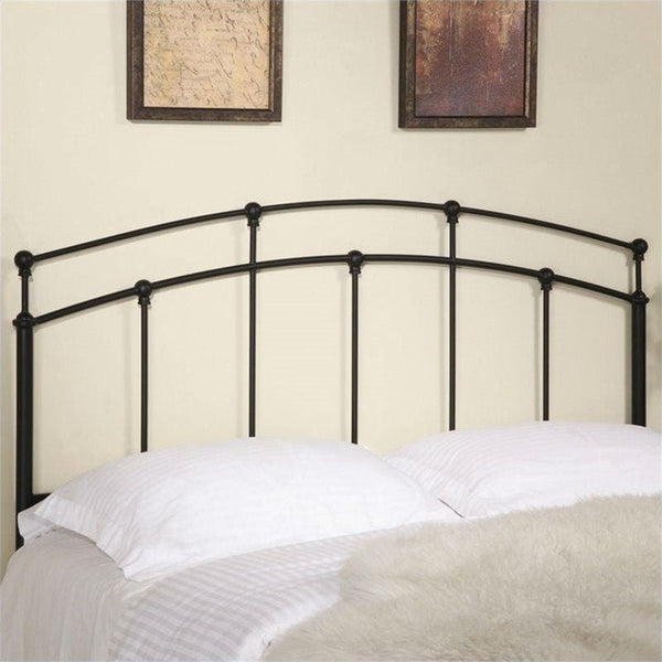 Full / Queen size Arch Headboard in Black Metal Finish - Deals Kiosk