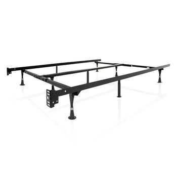 Adjustable Twin Full Queen King 9-Leg Metal Bed Frame with Headboard Brackets