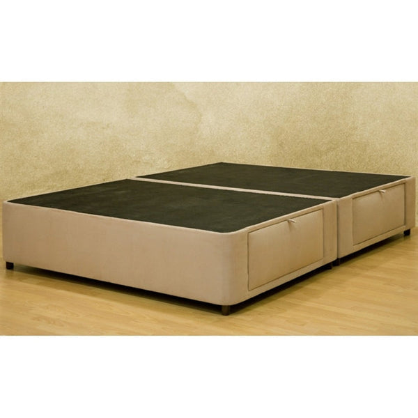 Full size Charcoal Microfiber Upholstered Platform Bed with 4 Storage Drawers - Deals Kiosk