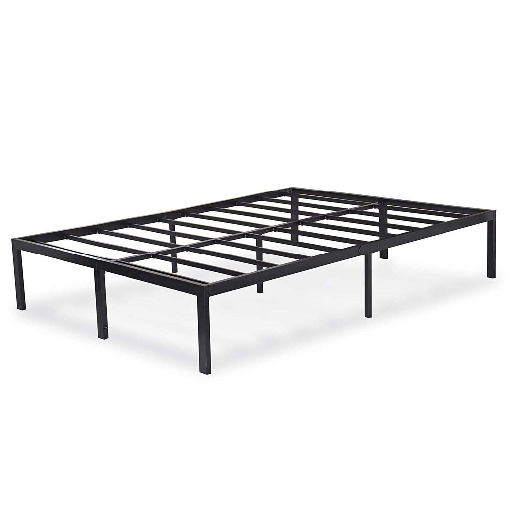 Full size Heavy Duty Black Metal Platform Bed Frame - Deals Kiosk