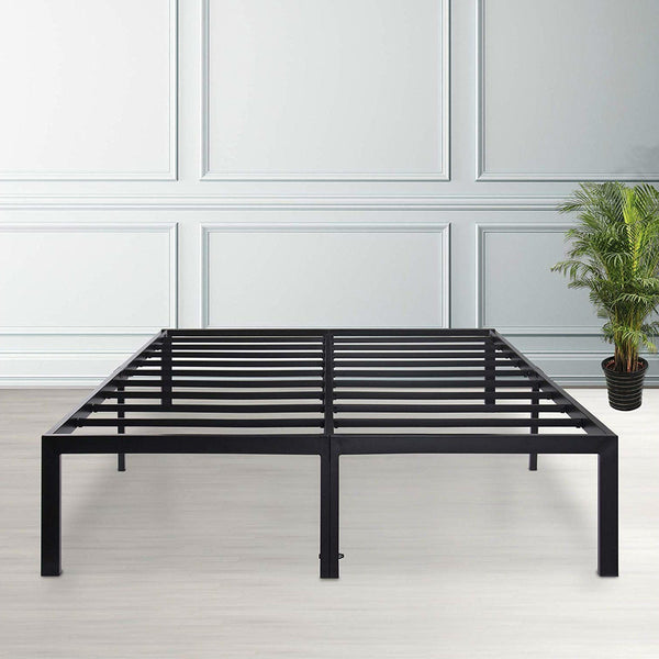 Full size Heavy Duty Black Metal Platform Bed Frame - Deals Kiosk