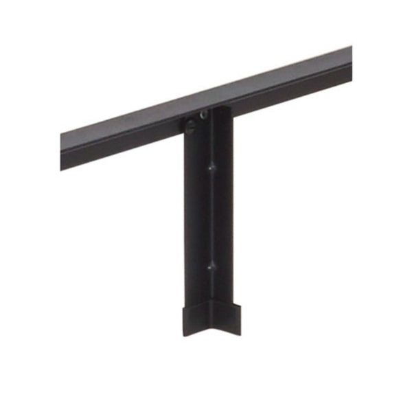 Full size Hotel Style Metal Bed Frame Base with Cherry Wood Floor Panels - Deals Kiosk