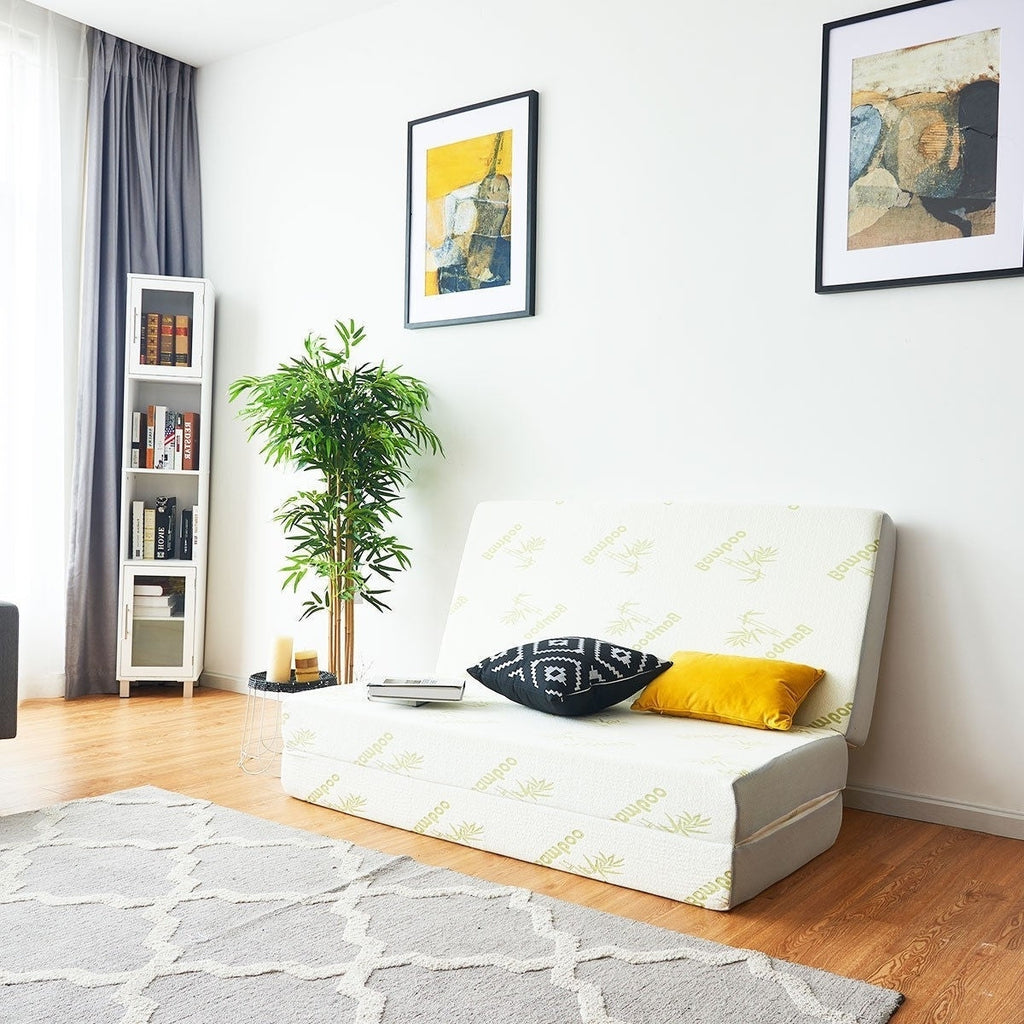 Full size 6-inch Folding Memory Foam Mattress with Washable Cover - Deals Kiosk