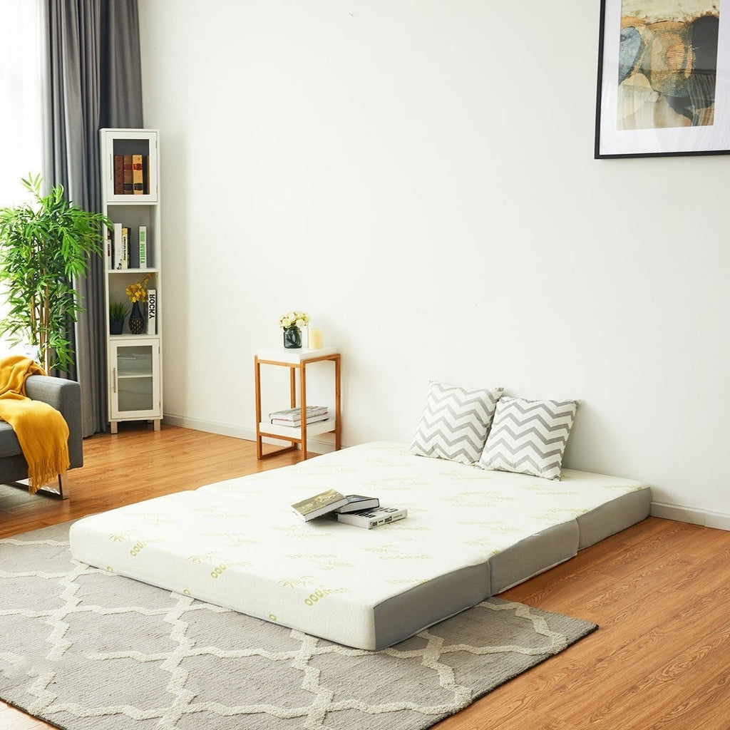 Full size 6-inch Folding Memory Foam Mattress with Washable Cover - Deals Kiosk