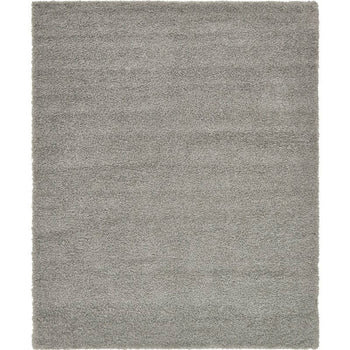 Gray 7' x 10' Rectangle Shag Area Rug