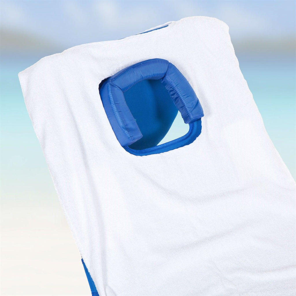 Green Chaise Lounge Beach Chair Recliner with Cotton Towel - Deals Kiosk