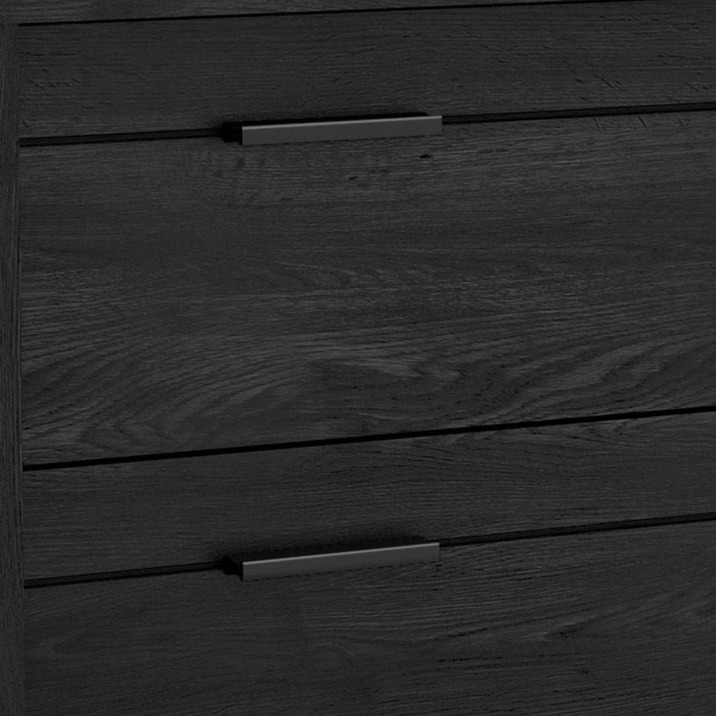 Modern Bedroom Nightstand in Grey Black Wood Finish - Deals Kiosk