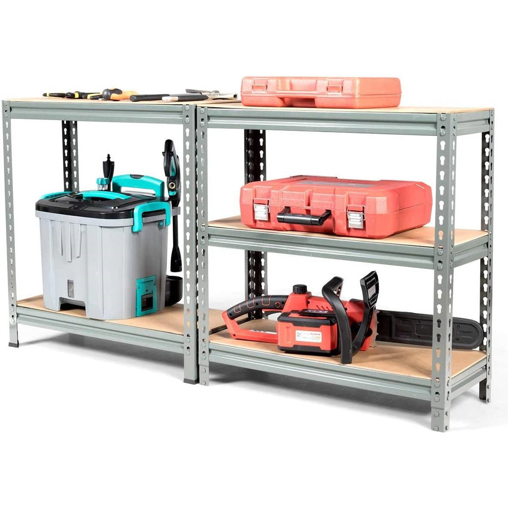 Heavy Duty 60 inch Adjustable 5-Shelf Metal Storage Rack in Gray - Deals Kiosk