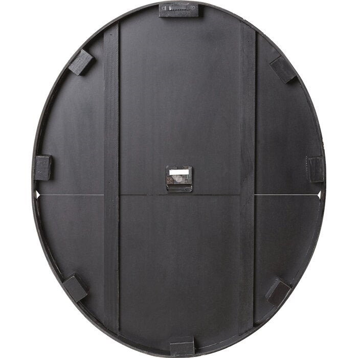 Gray Oversized Distressed Paris Wood Wall Clock - Deals Kiosk