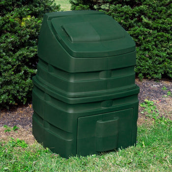 Green Heavy Duty Plastic Compost Bin - 90 Gallon Capacity - Deals Kiosk